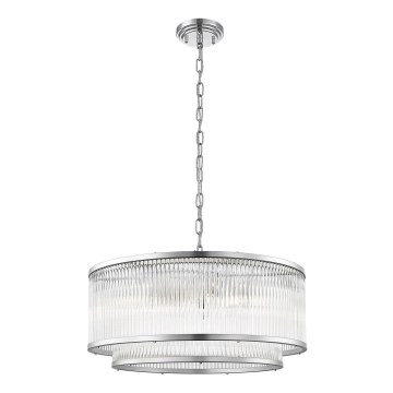 Zuma Line - Lampadario a sospensione con catena 6xE14/60W/230V cromo lucido