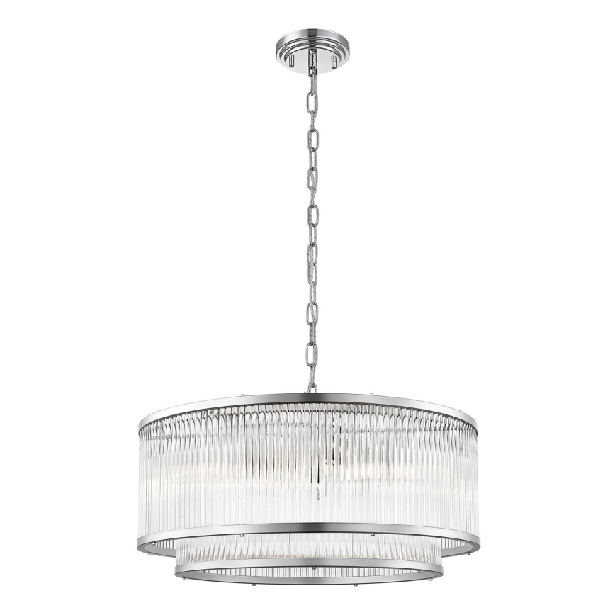 Zuma Line - Lampadario a sospensione con catena 6xE14/60W/230V cromo lucido