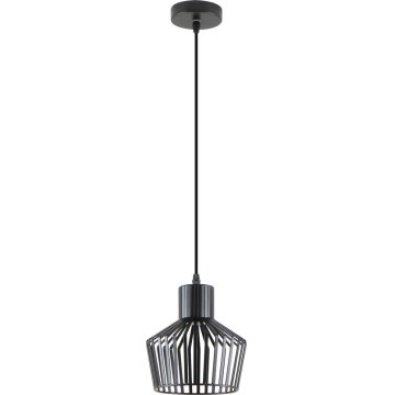 Zuma Line - Lampadario a sospensione con filo 1xE27/40W/230V diametro 18 cm nero