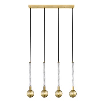 Zuma Line - Lampadario a sospensione con filo 4xG9/6W/230V ottone