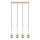 Zuma Line - Lampadario a sospensione con filo 4xG9/6W/230V ottone