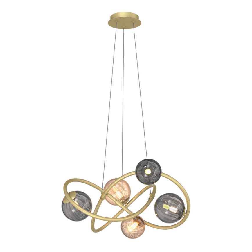 Zuma Line - Lampadario a sospensione con filo 5xG9/3,5W/230V oro