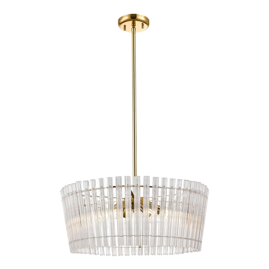 Zuma Line - Lampadario a sospensione con supporto rigido 6xE14/40W/230V oro