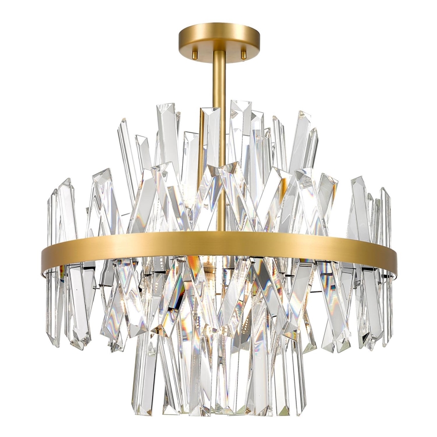 Zuma Line - Lampadario a sospensione con supporto rigido 8xG9/28W/230V diametro 50 cm oro