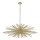 Zuma Line - Lampadario a sospensione con supporto rigido 9xG9/42W/230V oro