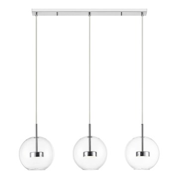Zuma Line - Lampadario LED a sospensione con filo 3xLED/5W/230V cromo lucido