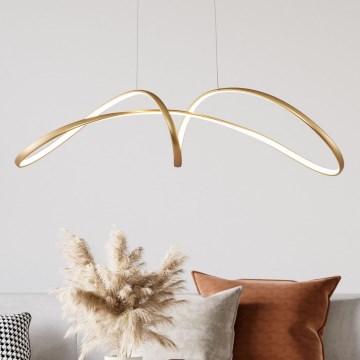 Zuma Line - Lampadario LED a sospensione con filo LED/50W/230V 3000/4000/6000K oro