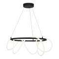 Zuma Line - Lampadario LED a sospensione con filo LED/58W/230V 3000/4000/6000K nero