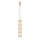 Zuma Line - Lampadario sospeso a cavo LED/30W/230V, finitura oro