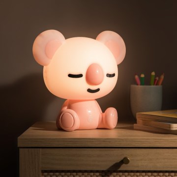 Zuma Line - Lampe de table tactile à intensité variable pour enfants LED/3W/230V koala rose