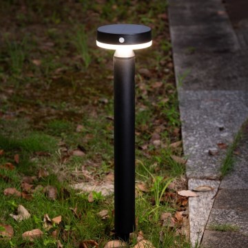 Zuma Line - Lampe solaire avec détecteur de mouvement et de crépuscule LED/4,5W/2000 mAh IP44 noir
