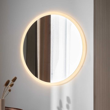 Zuma Line - LED-Badezimmerspiegel zur Wandmontage mit integrierter LED-Hintergrundbeleuchtung LED/36W/230V 3000/4000/6000K Ø 80 cm IP44