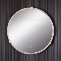 Zuma Line - LED Bagno muro specchio con retroilluminazione LED/24W/230V 3000/4000/6000K diametro 60 cm IP44 limpido/oro