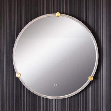 Zuma Line - LED Bagno muro specchio con retroilluminazione LED/24W/230V 3000/4000/6000K diametro 60 cm IP44 limpido/oro