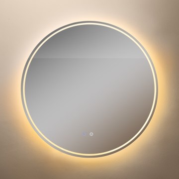 Zuma Line - LED Bagno riscaldato muro specchio con retroilluminazione LED/24W/230V 3000/4000/6000K diametro 80 cm IP44