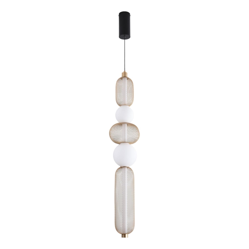 Zuma Line - LED-dimmbare Hängeleuchte an Stahlseil LED/27W/230V 3000-5700K goldfarben + Fernbedienung