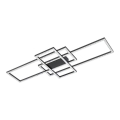 Zuma Line - LED dimmbares Kristall-Deckenleuchte LED/52W/230V 2700-6000K Schwarz + Fernbedienung