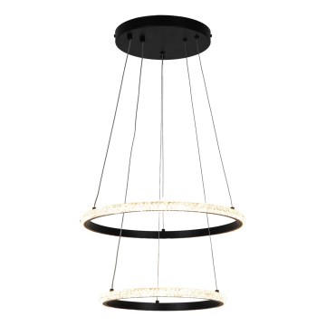 Zuma Line - LED-Kronleuchter an Aufhängung RIDE LED/22W/230V + LED/14W d 41 cm schwarz