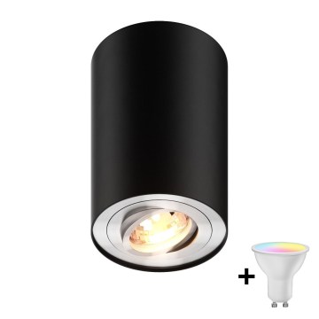 Zuma Line - LED RGBW Faretto dimmerabile 1xGU10/4,8W/230V nero + telecomando