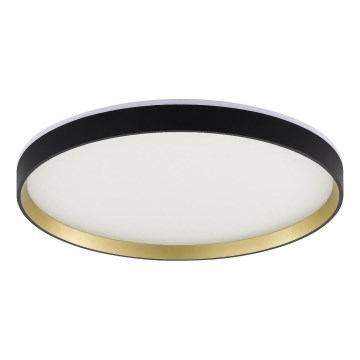 Zuma Line - LED RGBW Plafoniera dimmerabile da bagno LED/32W/230V + LED/8W 3000-6000K IP44 nero/oro + telecomando