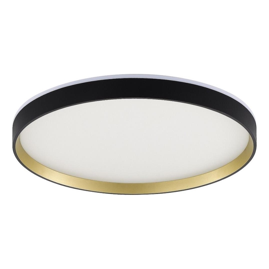 Zuma Line - LED RGBW Plafoniera dimmerabile da bagno LED/32W/230V + LED/8W 3000-6000K IP44 nero/oro + telecomando