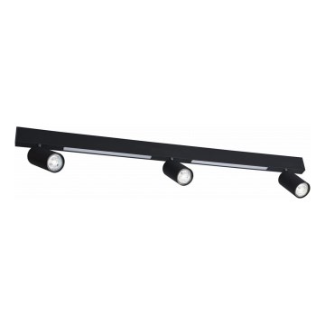 Zuma Line - Luce Spot da parete a LED 3xGU10/5W/230V + 2xLED/8W nero