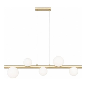 Zuma Line - Lustre sur câble 5xG9/33W/230V doré