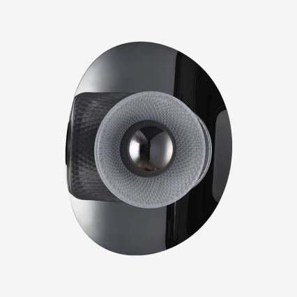 Zuma Line - Applique LED 8W/230V nero/nero fumé