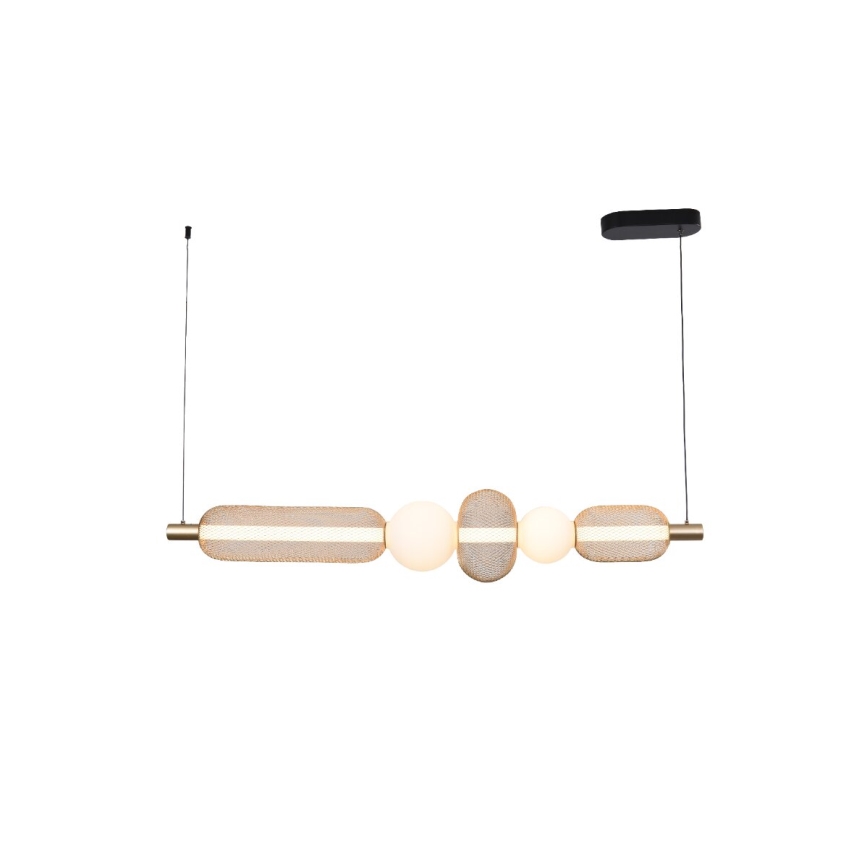 Zuma Line - Dimmbare LED-Pendelleuchte an Kabel LED/27W/230V 3000-5700K goldfarben + Fernbedienung