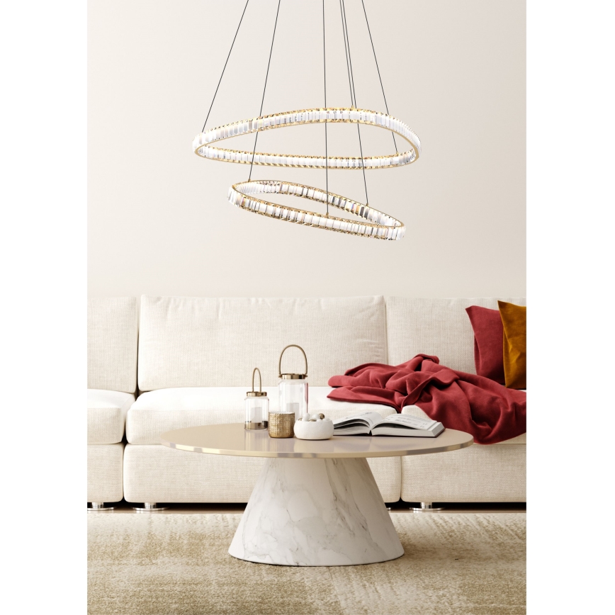 Zuma Line - Lampadario a cristalli dimmerabile a LED su cavo LED/36W/230V 2700-6000K + telecomando