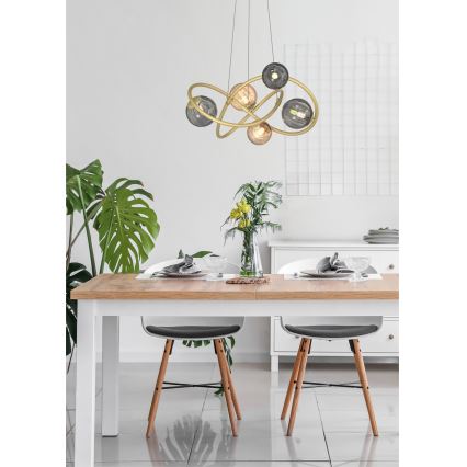 Zuma Line - Lampadario a sospensione con filo 5xG9/3,5W/230V oro