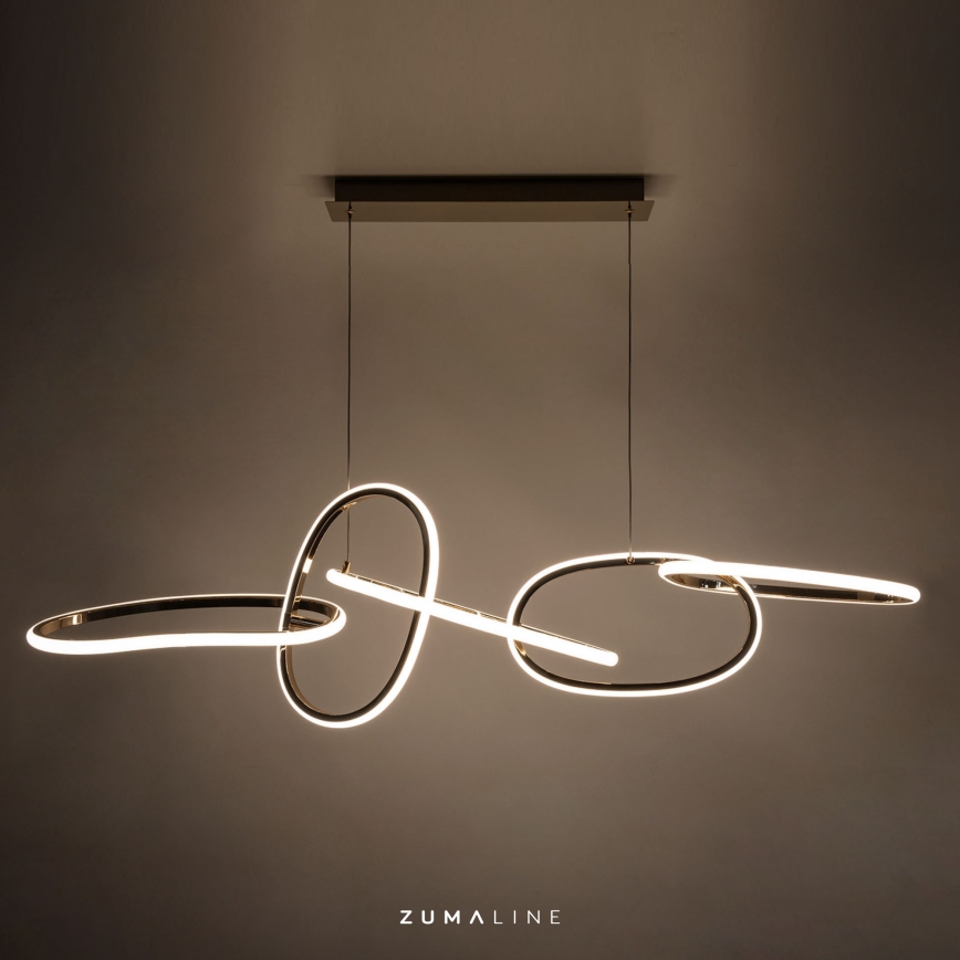 Zuma Line - Lampadario dimmerabile a LED su cavo LED/56W/230V oro