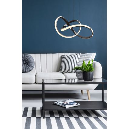 Zuma Line - Lampadario a sospensione con filo LED dimmerabile LED/44W/230V nero