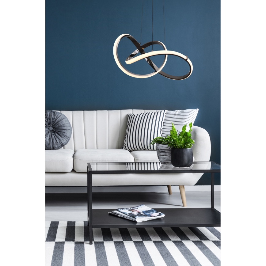 Zuma Line - Lampadario a sospensione con filo LED dimmerabile LED/44W/230V nero