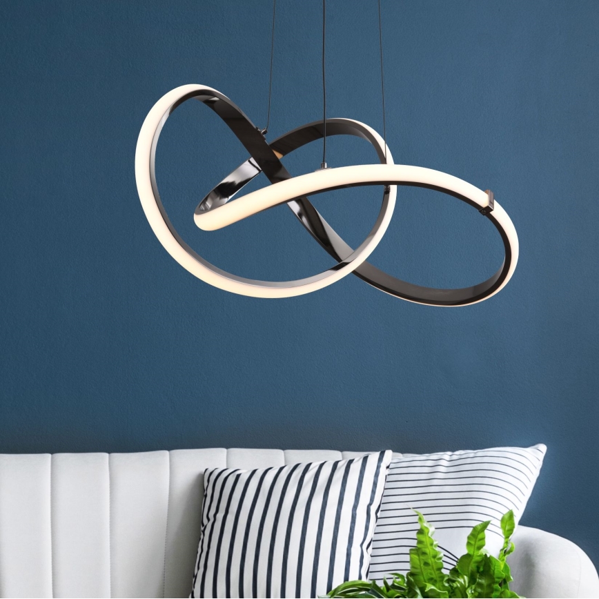 Zuma Line - Lampadario a sospensione con filo LED dimmerabile LED/44W/230V nero