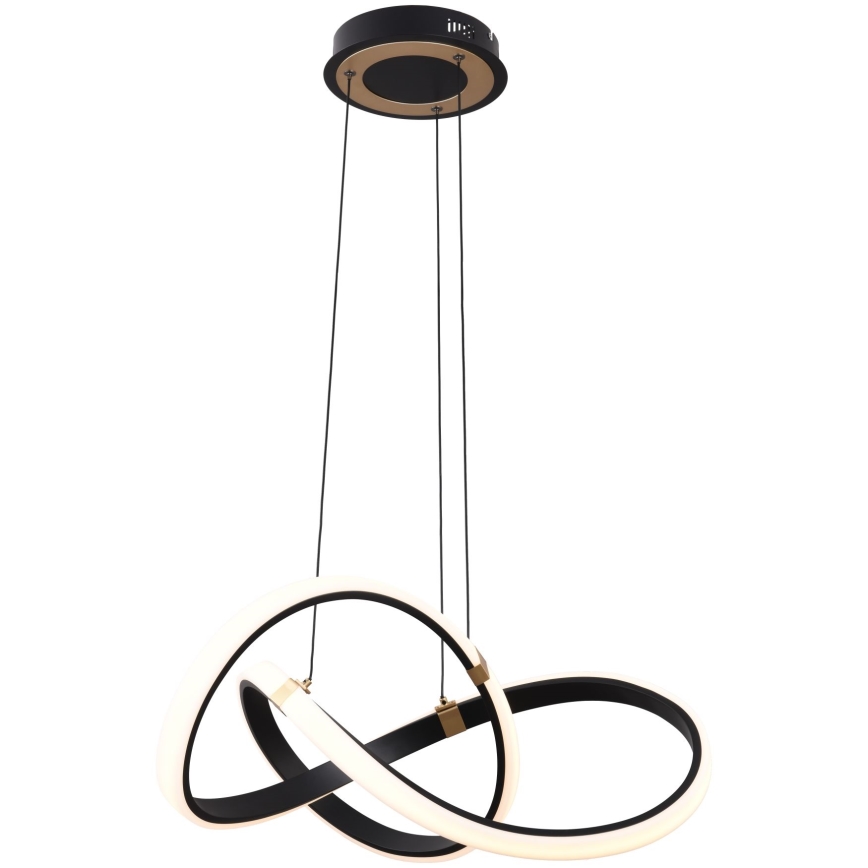 Zuma Line - Lampadario a sospensione con filo LED dimmerabile LED/44W/230V nero/oro