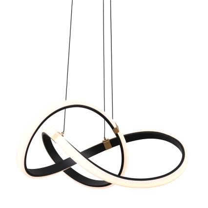 Zuma Line - Lampadario a sospensione con filo LED dimmerabile LED/44W/230V nero/oro
