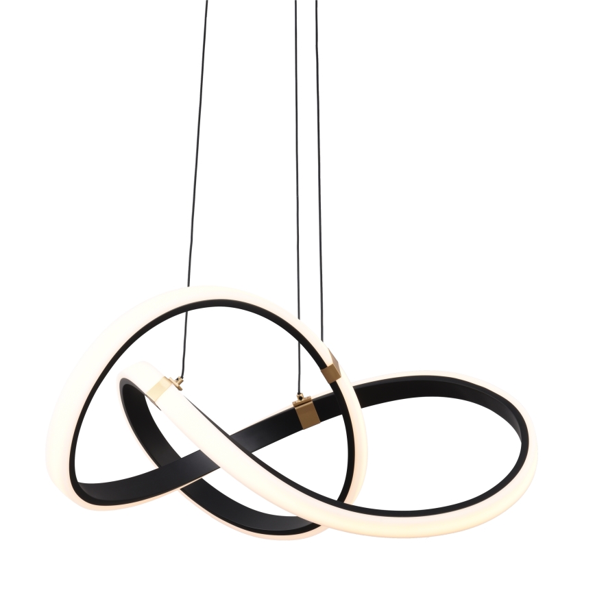 Zuma Line - Lampadario a sospensione con filo LED dimmerabile LED/44W/230V nero/oro