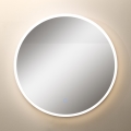 Zuma Line - Miroir mural de salle de bain avec rétro-éclairage LED/24W/230V 3000/4000/6000K d. 60 cm IP44 blanc/doré