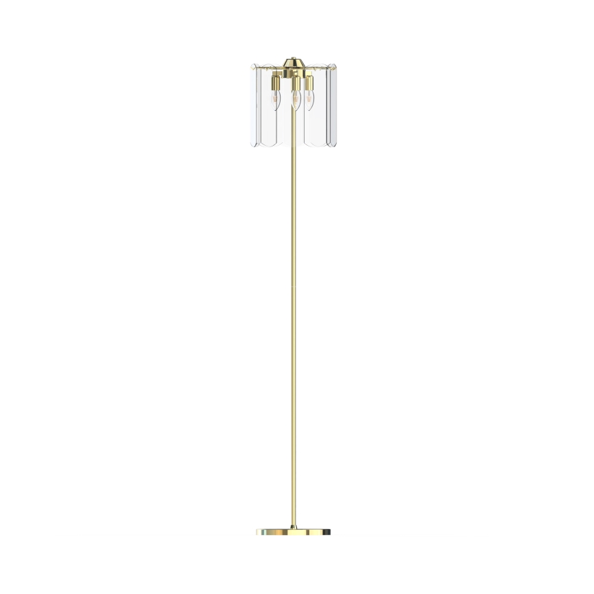 Zuma Line - Lampada con piedistallo 3xE14/40W/230V oro