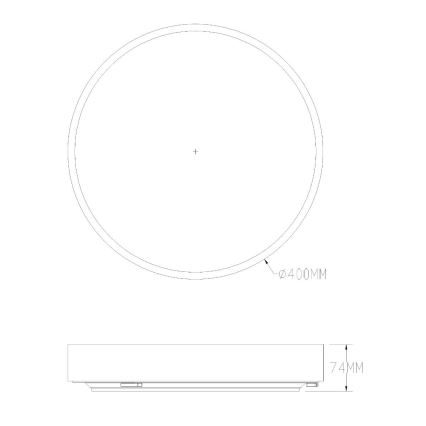 Zuma Line - Plafoniera LED dimmerabile da bagno LED/36W/230V 3000-6000K diametro 40 cm IP44 oro + telecomando