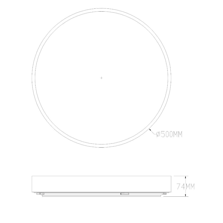 Zuma Line - Plafoniera LED dimmerabile da bagno LED/50W/230V 3000-6000K diametro 50 cm IP44 ottone + telecomando