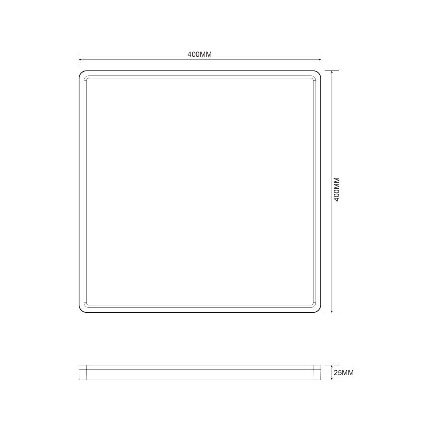 Zuma Line - Plafoniera LED dimmerabile LED/38W/230V + LED/12W 3000/4000/5500K 40x40 cm oro