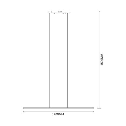 Zuma Line - LED-Pendelleuchte mit Seilaufhängung LED/20W/230V schwarz