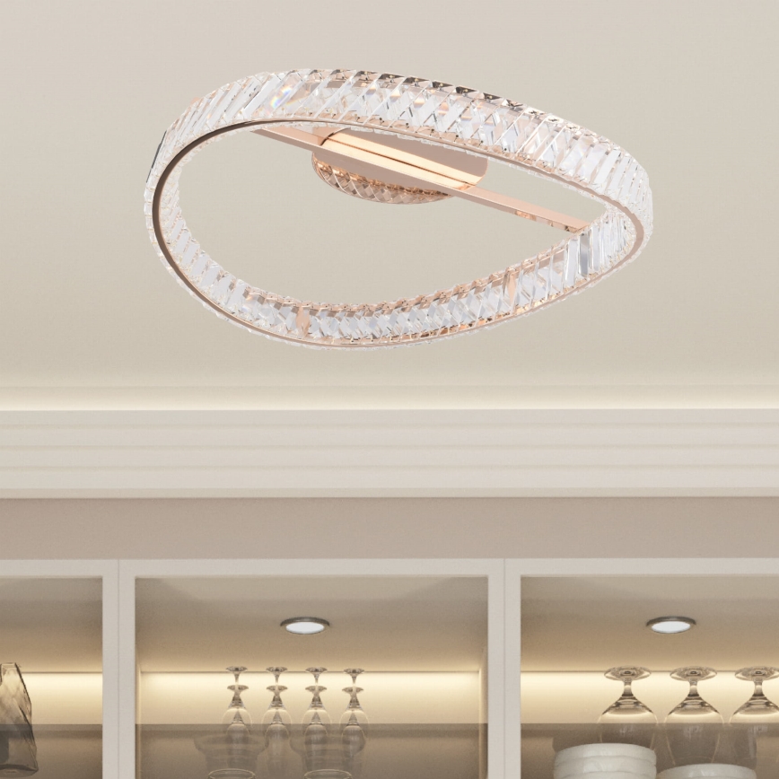 Zuma Line - Plafonnier LED dimmable LED/36W/230V Ø 52 cm, finition or rose