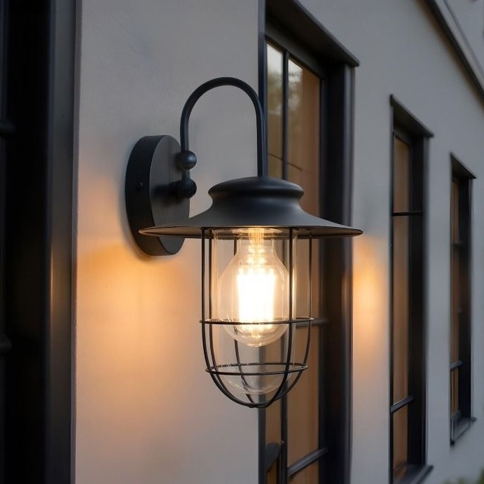 Zuma Line - Outdoor-Wandleuchte 1xE27/60W/230V IP44 schwarz