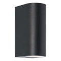 Zuma Line - Outdoor-Wandleuchte 2xGU10/35W/230V IP44 schwarz