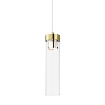 Zuma Line - Lampadario di cristallo a sospensione 1xG9/28W/230V ottone