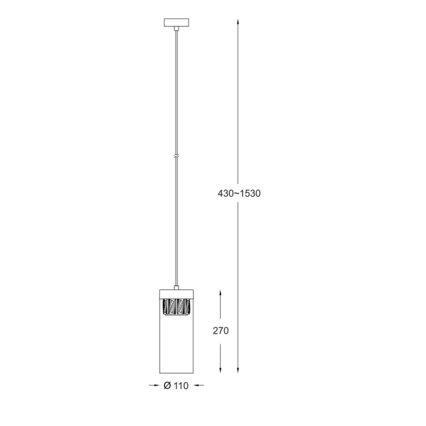 Zuma Line - Lampadario su filo 1xG9/28W/230V