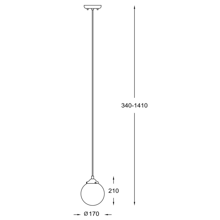 Zuma Line - Lampadario su filo 1xE27/40W/230V